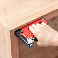 Pistolet à agrafes robuste 3-en-1 à force réglable avec poignée antidérapante, incluant 400 agrafes et un déagrafeur, pour rembourrage, menuiserie et bricolage