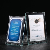 Placa de Premio de Cristal Deslumbrante con Impresión UV Personalizada, Medalla, Placa de Autorización de Pago con Código QR, Marco de Fotos Acrílico, Agentes de Franquicia