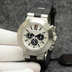 Top Designer Chronograph Watch 3D Font <b>Matte</b> Texture Effect 40mm Titanium Dial Sapphire Crystal Mechanical ETA Movement Sport - Product Image 2