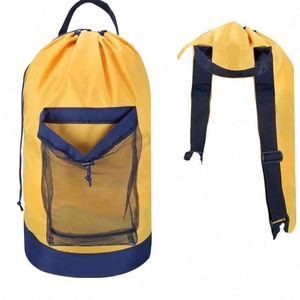 Sac à dos de voyage en tissu Oxford 600D avec cordon de serrage, résistant et de haute qualité, pour le rangement et le lavage des vêtements, avec logo personnalisé - Product Image 4