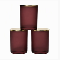 Bocaux à bougies en verre blanc translucide de 315 ml/10 oz (6 pièces/carton) - Couvercle hermétique en métal - Décoration de Noël pour la maison - Expédition en 3 jours EPE