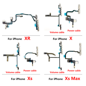 Power on off khối lượng nút bên phím Flex cáp cho iPhone 7 8 cộng với x XR XS Max thay thế phụ tùng Điện thoại di động Flex Cáp - Product Image 6