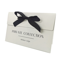 Sacs Cadeaux de Luxe en Papier Gaufré avec Lamination Mate, Logo Personnalisé, Sacs en Papier Blanc, Rubans, Dossiers en Carton pour Emballage de Chaussettes et Fourrures