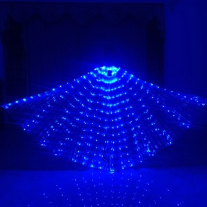 Đèn LED belly dance Isis đôi cánh thiên thần với Kính thiên văn Gậy <span class=keywords><strong>Glow</strong></span> thanh linh hoạt cho người lớn & trẻ em cho Halloween - Product Image 6