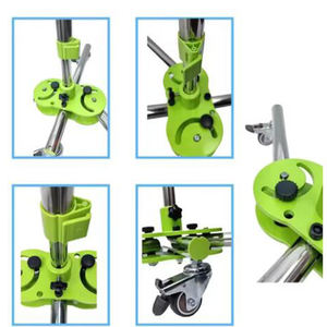 18V Wiederaufladbare Akku-Dellenlampe mit 9 LED-Streifen, Verstellbare Autoreparaturlampe mit Rädern - Product Image 4