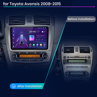 Junsun pemutar Multimedia mobil untuk Toyota Avensis nirkabel CarPlay Radio mobil navigasi GPS untuk Toyota Avensis 2008-2015