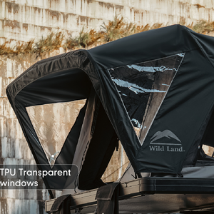 Tienda de Campaña de Techo Rígida de Aluminio 4x4 Todoterreno para 2 Personas, Plegable, Impermeable, de Tela Oxford para las Cuatro Estaciones, Lista para Acampar al Aire Libre - Product Image 3