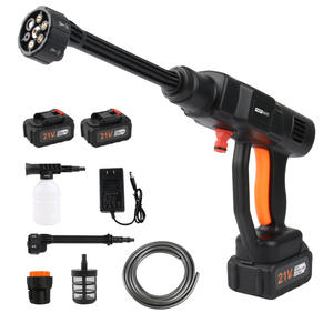 Portable 21V Lithium Électrique Haute Pression Jet D'eau Mousse Pistolet De Poche 21V <span class=keywords><strong>Sans</strong></span> <span class=keywords><strong>Fil</strong></span> <span class=keywords><strong>Sans</strong></span> <span class=keywords><strong>Fil</strong></span> <span class=keywords><strong>Lave</strong></span>-Voiture pour Le Lavage De Voiture - Product Image 1