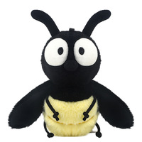 Peluche Luciole Amusante, Adorable Poupée Insecte, Coussin de Sommeil avec Rembourrage en Polyester et Coton PP, Idéal Cadeau d'Anniversaire pour Femme