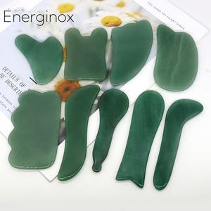 Energinox Natural Pink Kristall Jade Gua Sha Board Set Fuß massage Board Massage Roller Set - Product Image 2
