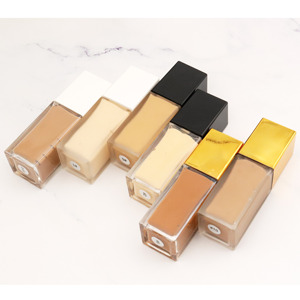 Commercio all'ingrosso Private Label copertura completa minerale fondotinta liquido crema olio-controllo trucco impermeabile crema solare sbiancante scuro - Product Image 5