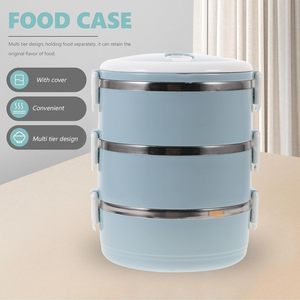 Lonchera portátil de varias capas, contenedor de acero inoxidable para comida, lonchera tipo bento a prueba de fugas. - Product Image 3
