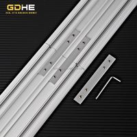 Rail de rideau Double plafond de haute qualité avec barre en plastique silencieuse Rail de rail de rideau Double plafond de salon Durable