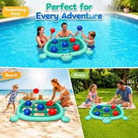Herstellerproduzierte PVC Aufblasbare Schildkröten-Poolmatratze Eltern-Kind Interaktives Wasserspielzeug Schwimmende Wasserliege 60 Zoll X 73 Zoll (152cm)