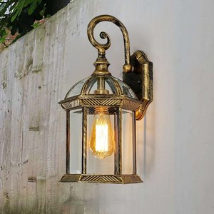 ETL APPROVE Vintage Wall <strong>Lantern</strong> Outdoor Innovative Gardening Products Waterproof Antique <strong>Brass</strong> Wall Sconce - Product Image 5