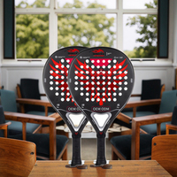 Raquette de padel personnalisable de haute qualité, fabriquée en usine avec grip en forme de diamant pour raquetas de padel, raquette de terrain de padel