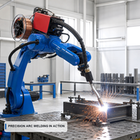Robot de soudage articulé à six axes, bras de robot de soudage à l'arc, automatisation de la soudure MIG MAG pour la ligne de production en usine