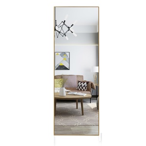 New Product Framed <b>Floor</b> <b>Mirror</b> <b>Standing</b> Leaning Huang Rectangular Full Length Sliver <b>Mirror</b> for Decor - Product Image 3