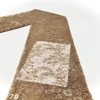 Robes de mariée pour femmes en tissu de base 100% polyester avec dentelle brodée, sequins et perles tubulaires, broderie non tissée, maille, textiles de maison, sac