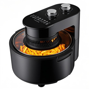 220V <b>Smart</b> Household Large Capacity Square <b>Air</b> <b>Fryer</b> Plastic Electric Oil-Free Oven Digital for Kitchen Garage Use Car Baking - Product Image 1