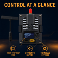 Module RF Bandit Micro ExpressLRS 915 MHz jusqu'à 1W, compatible FPV, avec écran OLED et ventilateur de refroidissement pour TX16S Boxer TX12 Drone UAV