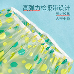 LMLTOP Bonnet de Douche Imperméable Adulte en EVA, Motif Pois, Usage Sanitaire, Lot Unique C0705 - Product Image 2