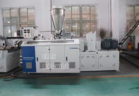 Línea de producción de perfil de madera WPC Máquina de fabricación de extrusión de perfil de poste de valla de cubierta Wpc Pe