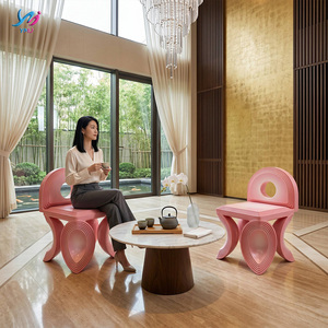 Chaise de salle à manger moderne en fibre de verre italienne, écologique, imperméable, pour chambre, salon, appartement, mobilier de maison - Product Image 4