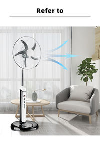 ไนจีเรียตลาดอินเดียสไตล์16นิ้วแบบชาร์จไฟได้ระบายความร้อนไฟฟ้ายืนพัดลม - Product Image 6