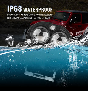 RCJ Auto luces <span class=keywords><strong>LED</strong></span> para la niebla del coche de la motocicleta/luces de conducción <span class=keywords><strong>LED</strong></span> Pods luces-Material de aluminio duradero - Product Image 2