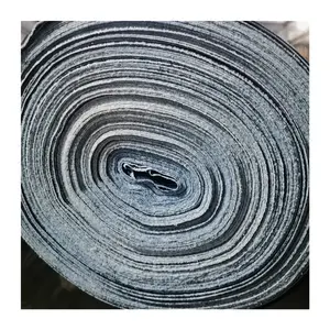 Benang tenun stok gudang tekstil denim celup Harga Murah spandeks denim non spandeks kg rol campuran kain denim hitam