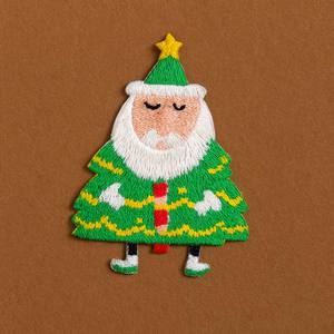 Patch de broderie thermocollant en plastique PVC Santa Cartoon décoratif pour sacs en toile - Product Image 6