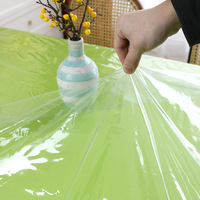 0.08-0.15MM nappe ronde transparente protecteur bureau buvard tapis clair étanche anti-rayures couverture de Table pour la décoration intérieure