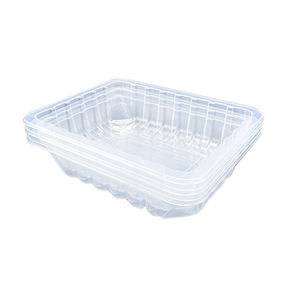 Bandeja de <span class=keywords><strong>carne</strong></span> de plástico para embalaje de material PP de grado alimenticio transparente personalizada más vendida para <span class=keywords><strong>supermercado</strong></span> - Product Image 3