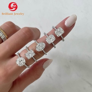 Tùy Chỉnh Chất Lượng Cao Vòng Tốt Rắn Vàng Gi Chứng Nhận Cvd Hpht Lê Hình Dạng Đầy Phòng Thí Nghiệm Grown Kim Cương Engagement <span class=keywords><strong>Ring</strong></span> 10K Unisex - Product Image 3