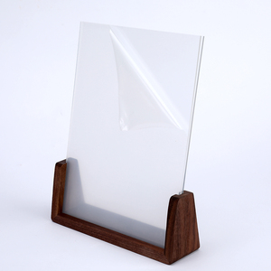 Bằng Gỗ Acrylic Khung Ảnh Hình Dạng U Hình Dạng Hình Ảnh Khung Ảnh Đứng Trong Suốt Không Khung Ảnh Với Cơ Sở Gỗ - Product Image 5