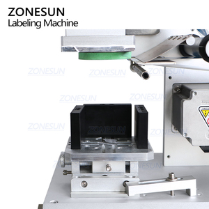 ZONESUN ZS-TB802 Semi Automatique Plat En <span class=keywords><strong>Plastique</strong></span> Boîte <span class=keywords><strong>De</strong></span> <span class=keywords><strong>Conserve</strong></span> Ronde En Verre <span class=keywords><strong>de</strong></span> Jus <span class=keywords><strong>de</strong></span> Lait D'eau Bouteille Autocollant Étiqueteuse Étiqueteuse - Product Image 4