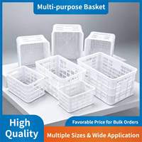 Caisse de Rangement en Plastique Épaisse et Robuste, Panier Creux Empilable, Plusieurs Tailles, Vente en Gros Usine