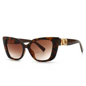 Nuevas Gafas de Sol de Moda Vintage 2020 para Hombre y Mujer, Montura Grande, Degradado, UV400, Ojo de Gato Negro - Product Image 3