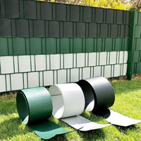 Bande de protection de la vue en PVC rigide pour clôture de jardin, installation facile, 19 cm x 2,53 m, 10 pièces, 26 m, écran de clôture