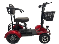 Vélo électrique pliable à 4 roues HLD pour personnes âgées, 48V 500W, scooter de mobilité compact pliable pour seniors et personnes handicapées