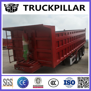 Semi-remorques à benne arrière en forme de U de 60-180 tonnes fabriquées en Chine, semi-remorques en acier de 30-50 mètres cubes avec 3-6 essieux, prix compétitif - Product Image 5