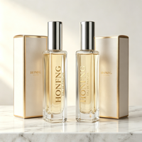 Flacon vaporisateur de parfum de luxe personnalisé avec logo doré, 10 ml, en verre transparent, pour voyage, testeurs de parfum, emballage en gros