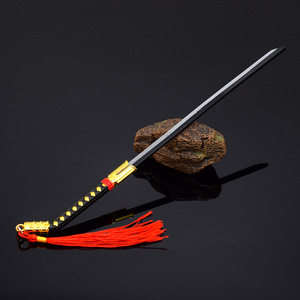 Bleach Anime Urahara Kisuke Rouge Hime Couteau Arme 26cm Full Metal Arme Modèle Peut Être Personnalisé Jouet Épée En Acier Modèle Artisanat - Product Image 4