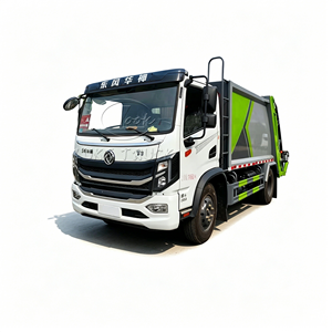 Camion compacteur d'ordures LUKE TRUCK vert à chargement arrière, moteur diesel, 8m³ 10m³ – Véhicule d'assainissement pour compression des déchets - Product Image 3