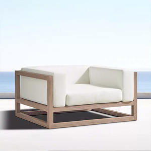 Sofá de Jardín con Estructura de Aleación de Aluminio, Cojín Impermeable, Estilo Nórdico Minimalista, para Uso en Exteriores - Product Image 3