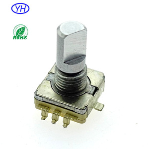 Encodeur rotatif à soudure par refusion version SMD de haute qualité, 20-30 positions, 0-15-20 impulsions avec axe métallique - Product Image 3