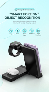 Meilleures ventes 2026 : Chargeur sans <span class=keywords><strong>fil</strong></span> 6-en-1 <span class=keywords><strong>avec</strong></span> charge rapide 15W, pliable et portable, idéal pour les promotions - Product Image 2