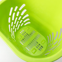 Panier à provisions de grande taille de supermarché d'épicerie durable avec des roues