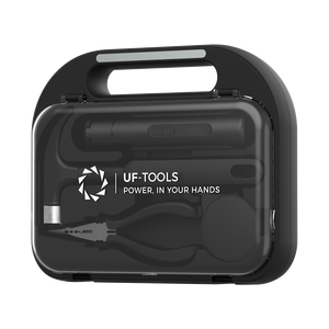 UF 61pcs Professional Hand Tool <b>Set</b> with 1500mAh LED Screwdriver 3 <b>Torque</b> Steel Bits for DIY Appliance Fix - Product Image 2
